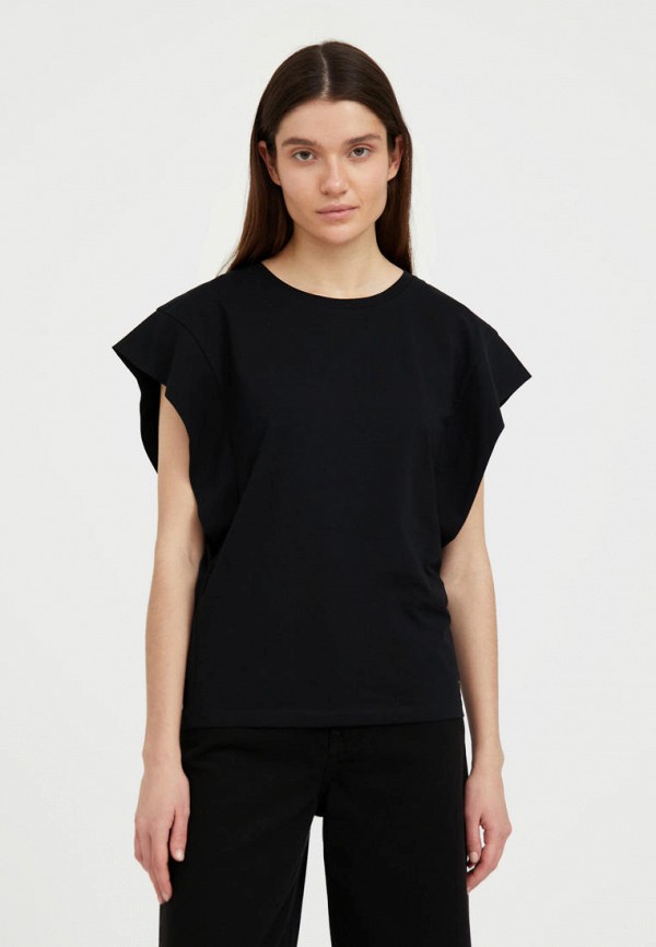 женская футболка finn flare, черная