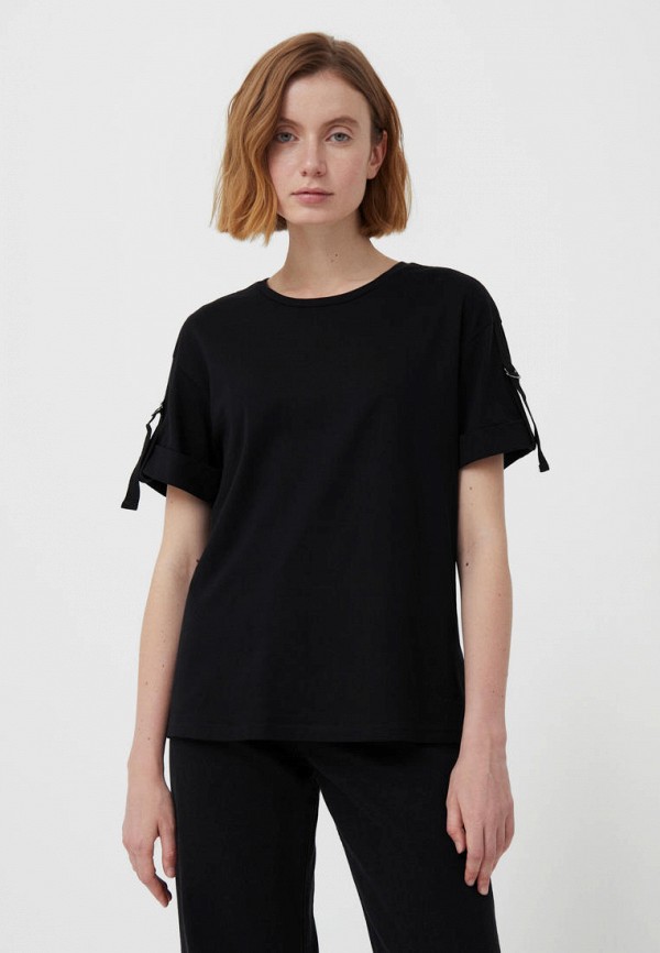 женская футболка finn flare, черная