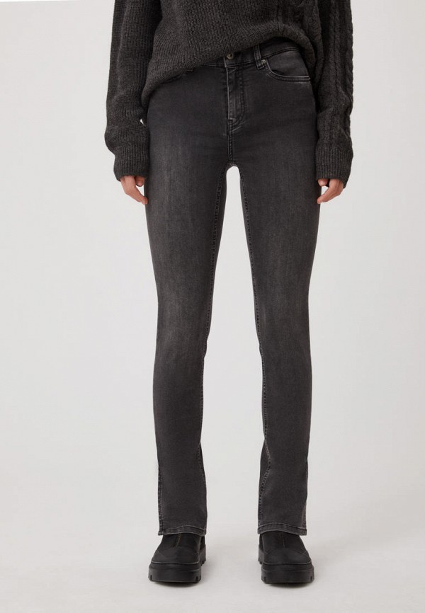 женские прямые джинсы finn flare, серые