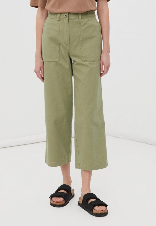 женские повседневные брюки finn flare, зеленые