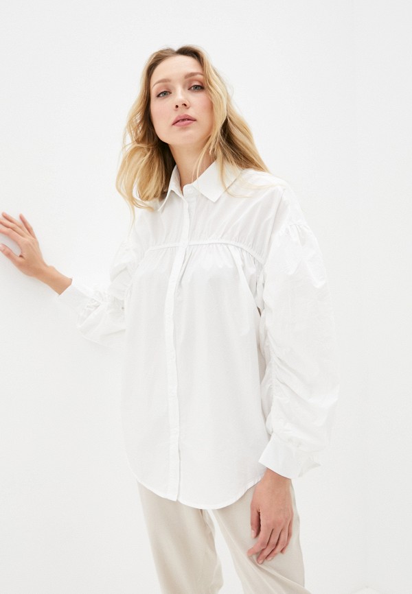 женская рубашка с длинным рукавом b.style, белая