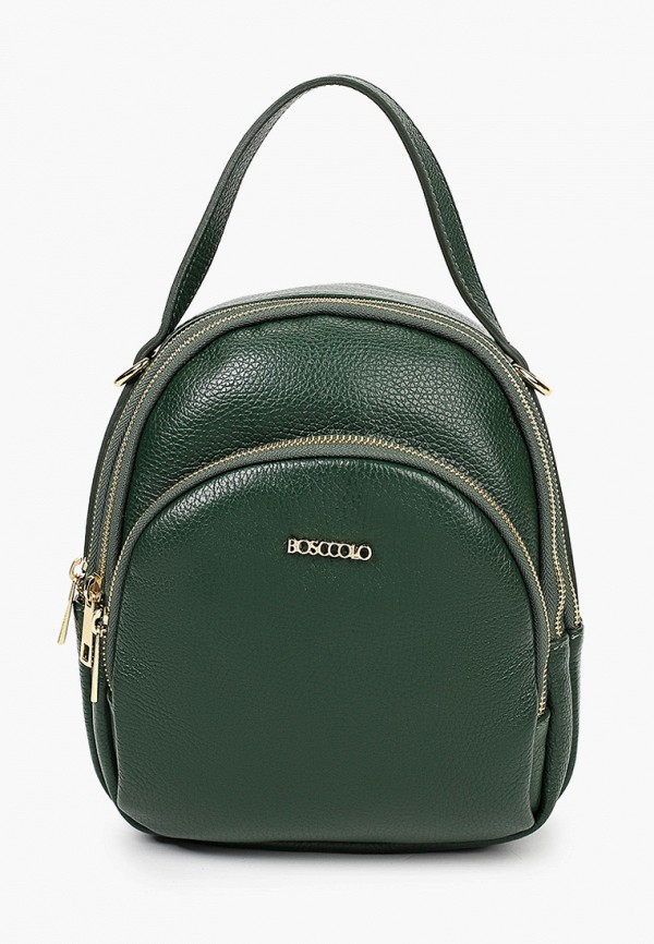 женский рюкзак bosccolo, зеленый