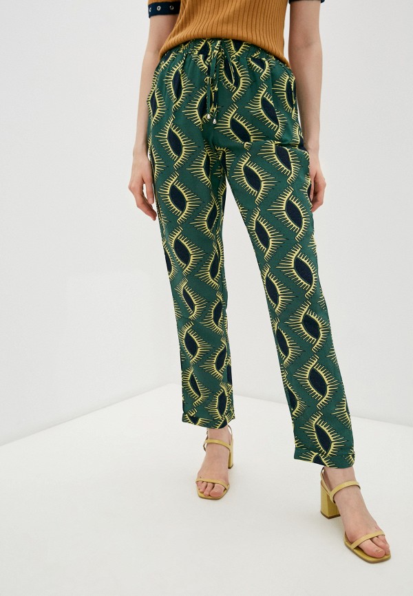 женские брюки code, зеленые
