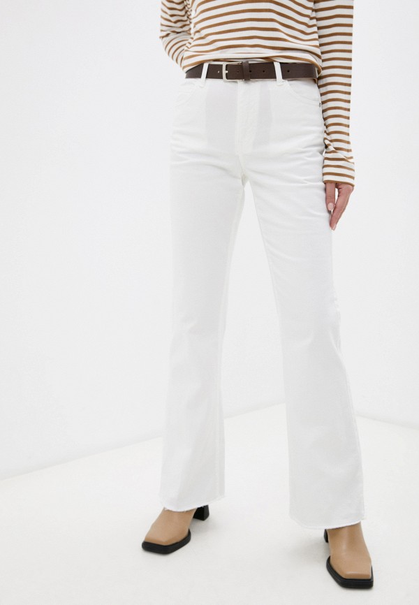 женские джинсы клеш rinascimento, белые