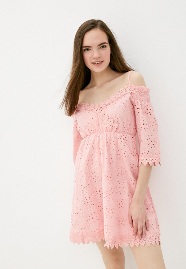 женское платье izabella, розовое