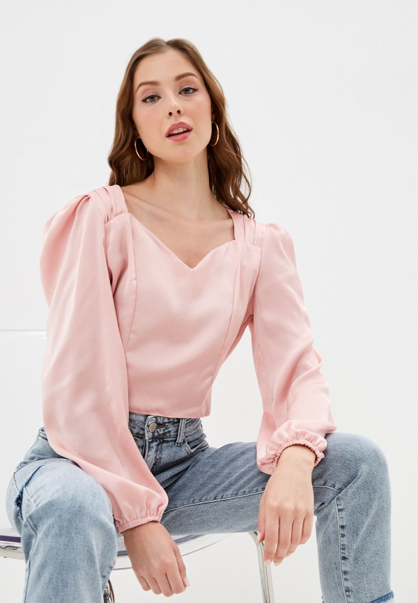 женская блузка b.style, розовая