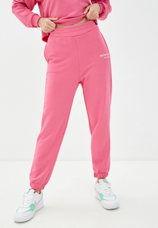 женские спортивные брюки b.style, розовые
