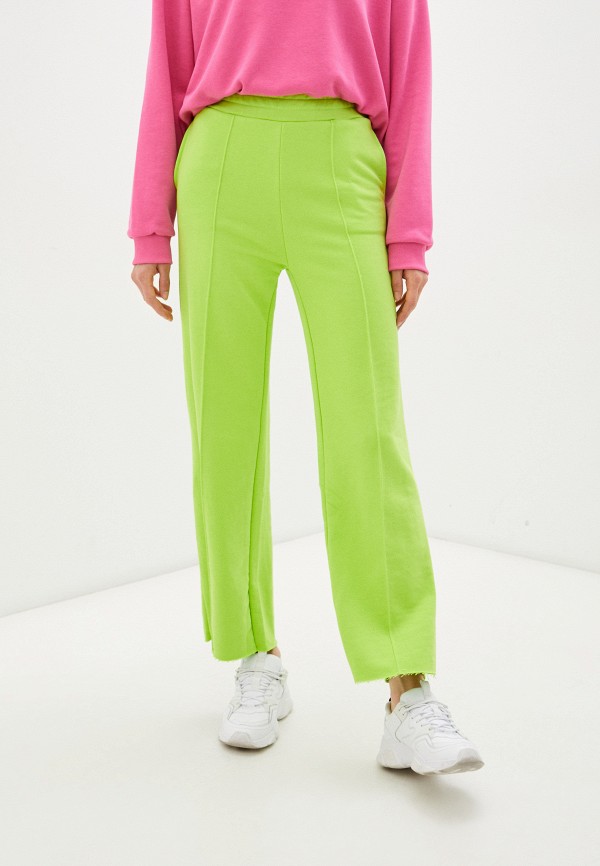 женские спортивные брюки b.style, зеленые