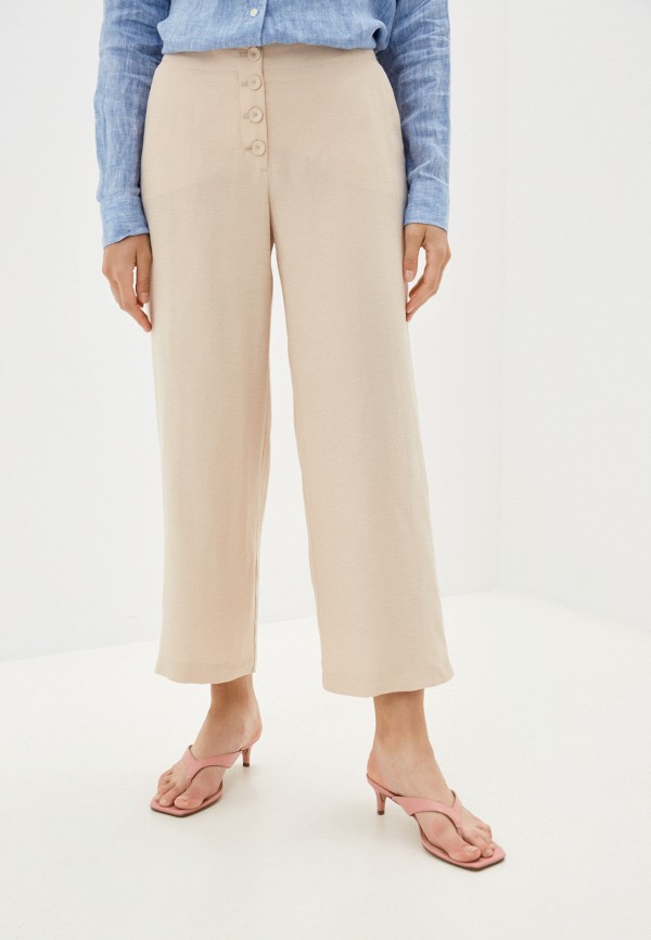 женские прямые брюки betty & co, бежевые