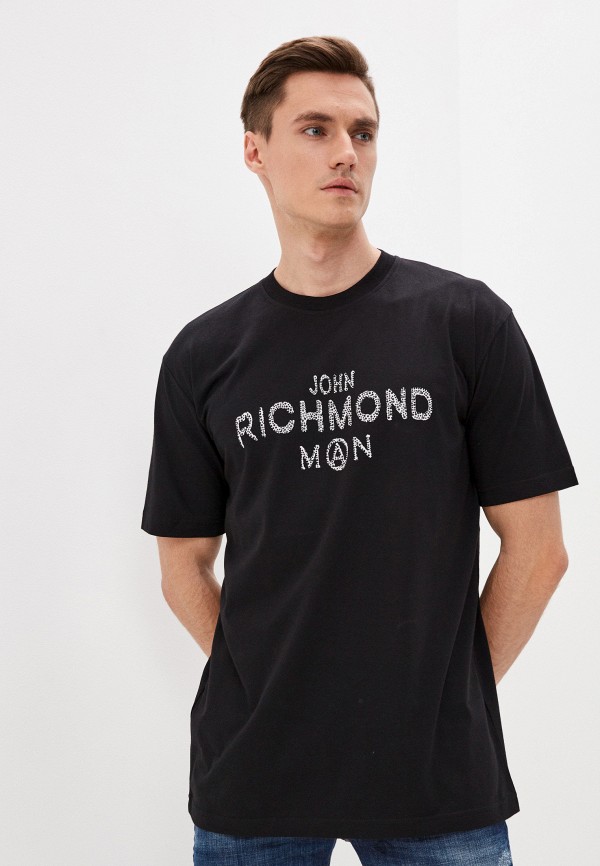 мужская футболка john richmond, черная