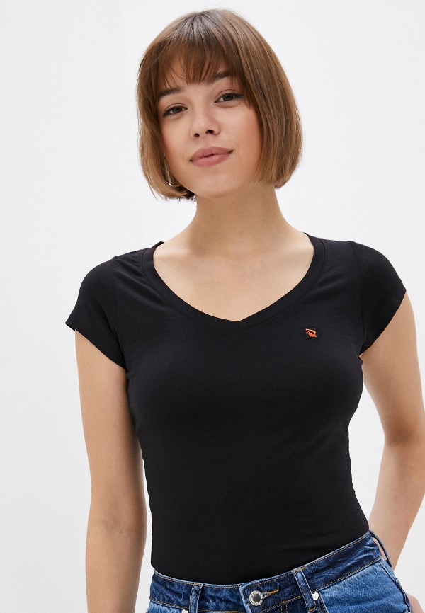 женская футболка giorgio di mare, черная