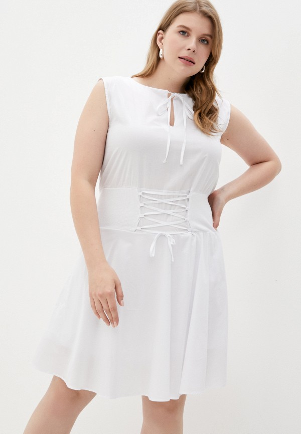 женское повседневные платье giorgio di mare, белое
