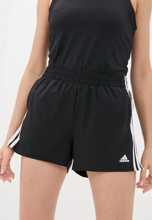 женские спортивные шорты adidas, черные
