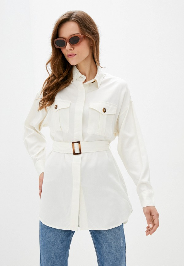 женская рубашка с длинным рукавом tiffosi, белая