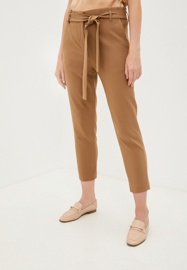 женские повседневные брюки alessandro dell’acqua, коричневые