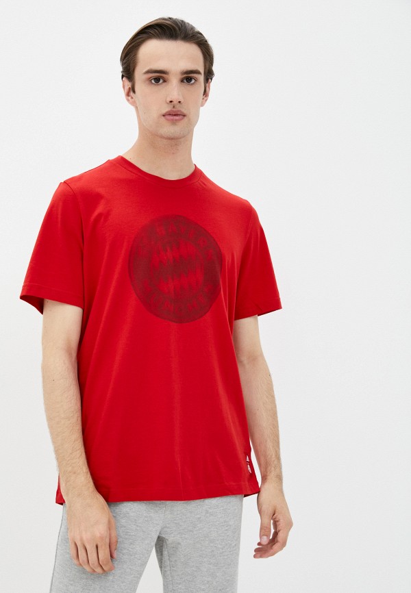 мужская футболка adidas, красная