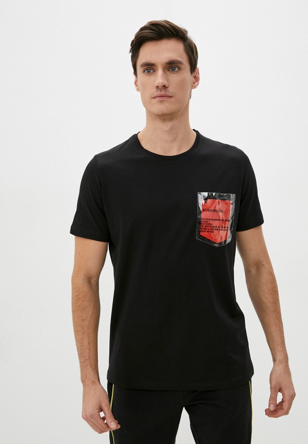 мужская футболка с коротким рукавом rnt23, черная
