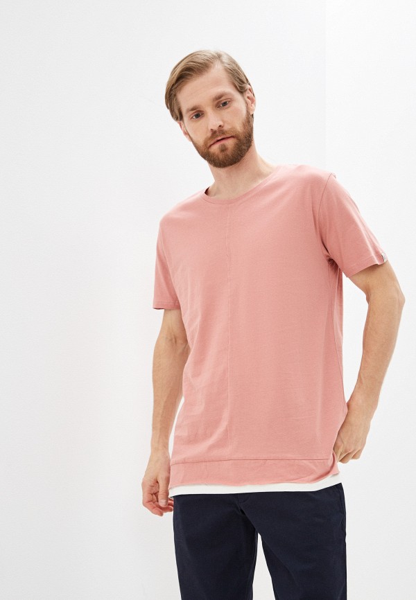 мужская футболка с коротким рукавом rnt23, розовая