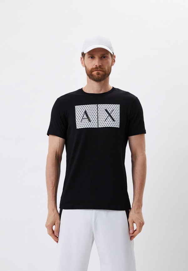 мужская футболка armani exchange, черная
