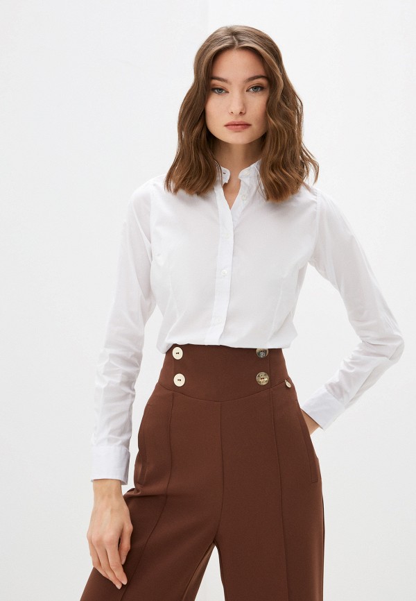 женская рубашка с длинным рукавом basics & more, белая