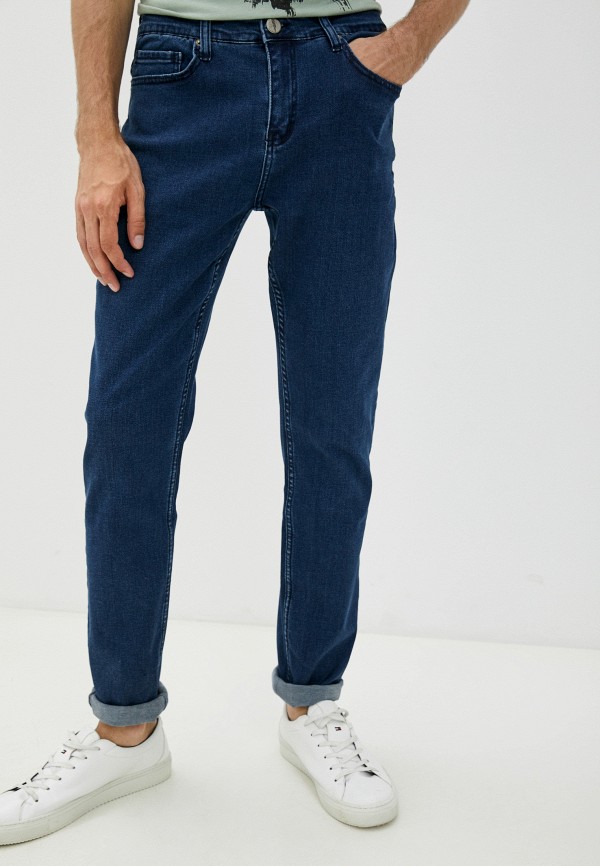 мужские прямые джинсы basics & more, синие