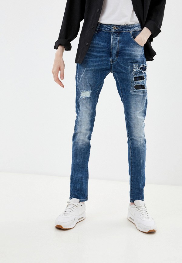 мужские зауженные джинсы terance kole, синие