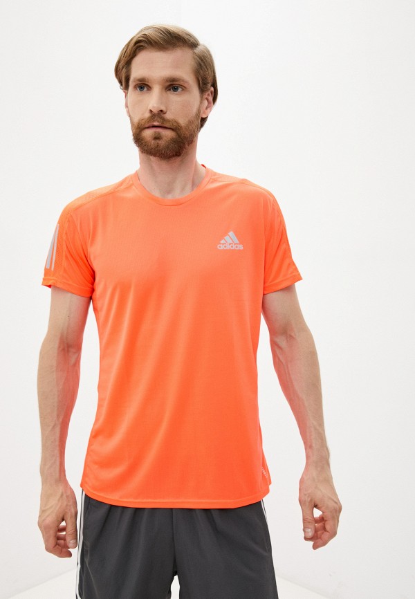 мужская футболка adidas, оранжевая