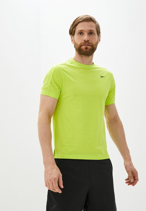 мужская спортивные футболка reebok, зеленая