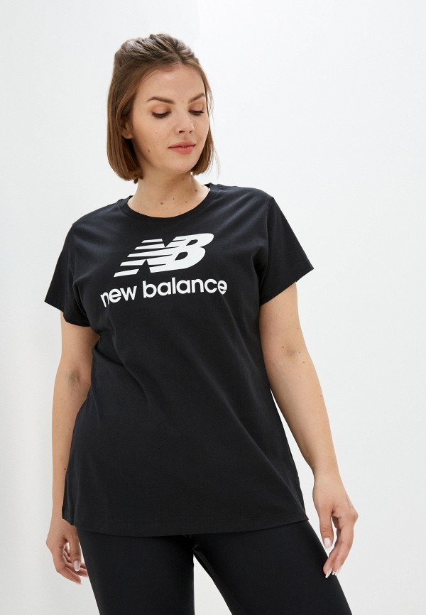 женская спортивные футболка new balance, черная