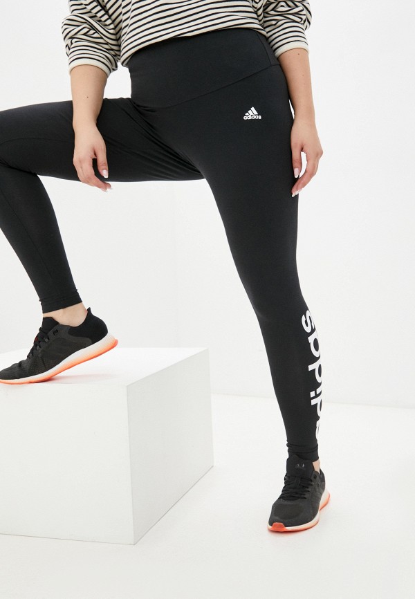 женские спортивные леггинсы adidas, черные