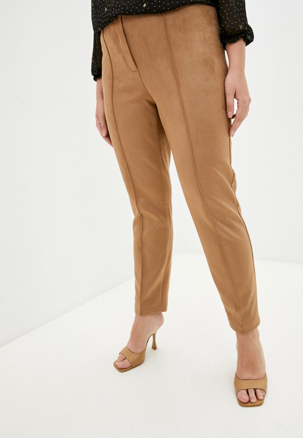женские зауженные брюки gerry weber, коричневые