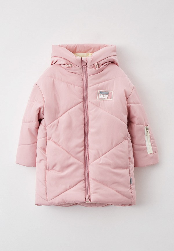 куртка boom by orby для девочки, розовая