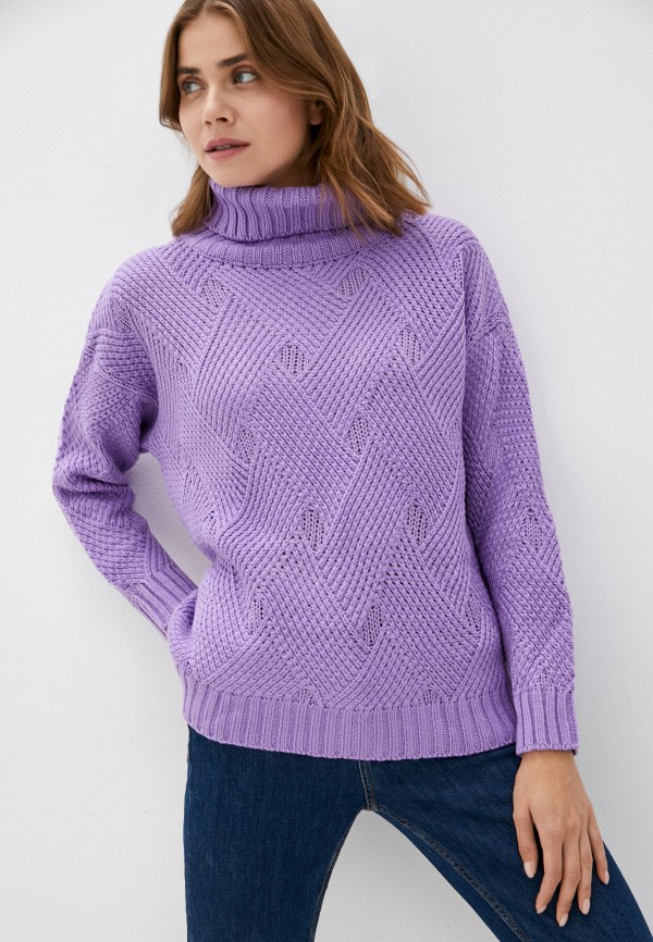 женский свитер by swan, фиолетовый