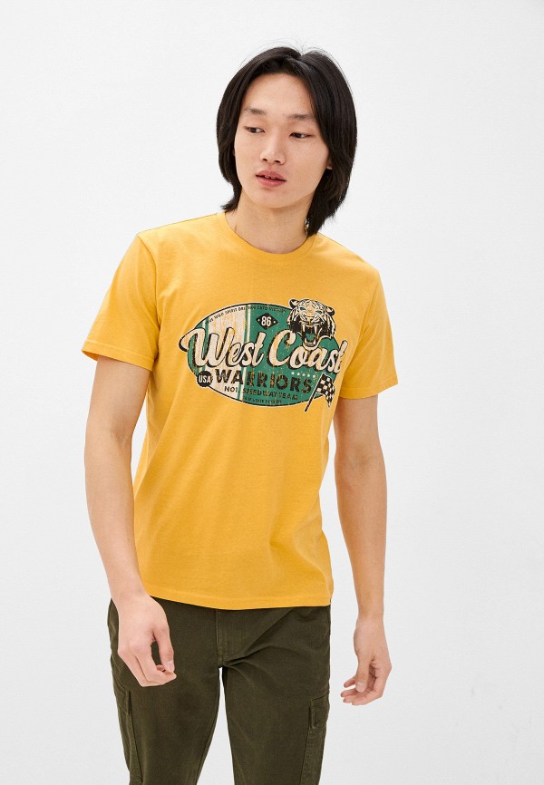 мужская футболка с коротким рукавом south shore, желтая