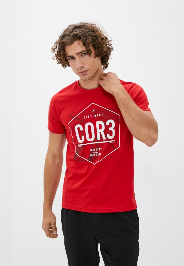 мужская футболка с коротким рукавом dissident, красная