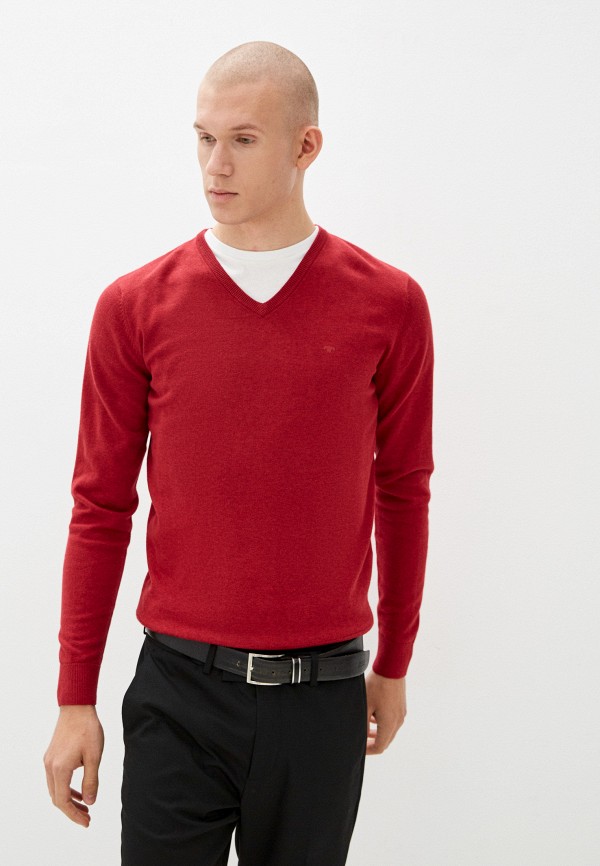 мужской пуловер tom tailor, бордовый
