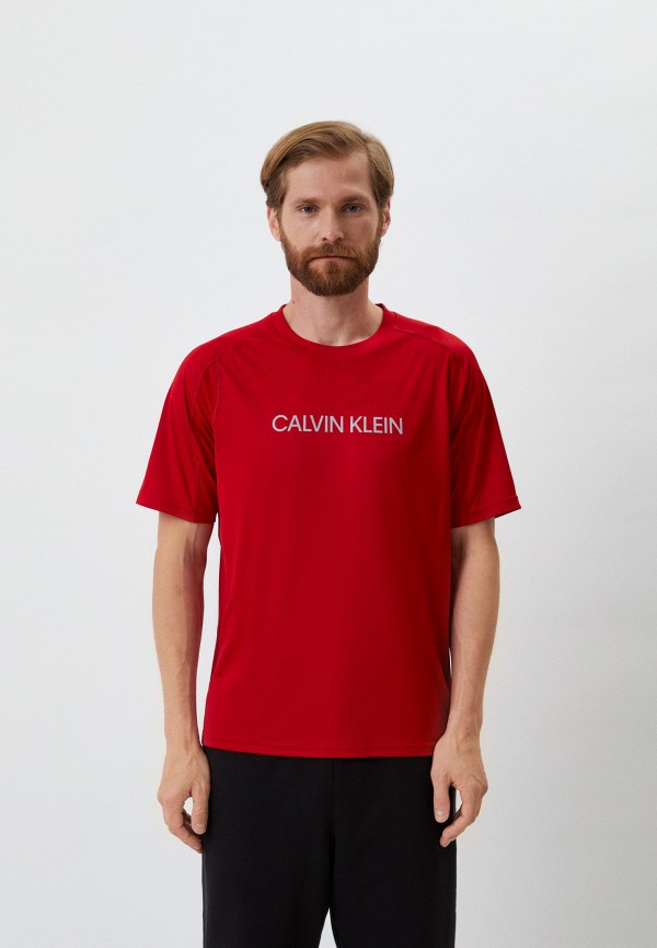 мужская спортивные футболка calvin klein, красная