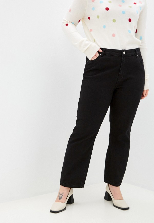 женские джинсы vero moda curve, черные
