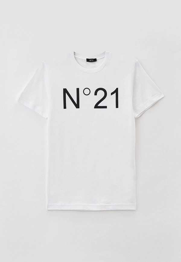 футболка с коротким рукавом n21 малыши, белая