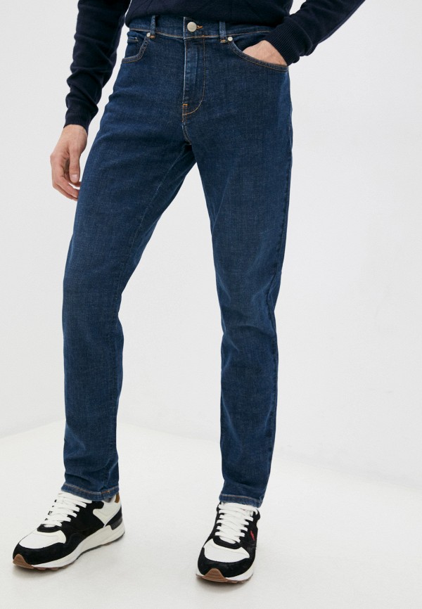мужские зауженные джинсы guess by marciano, синие