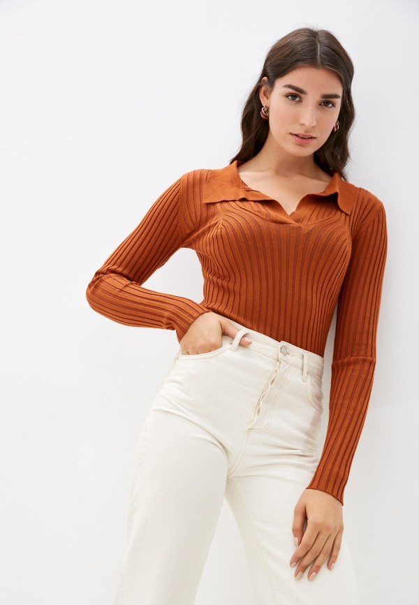 женский пуловер missguided, коричневый