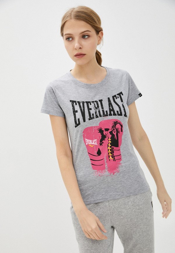 женская спортивные футболка everlast, серая