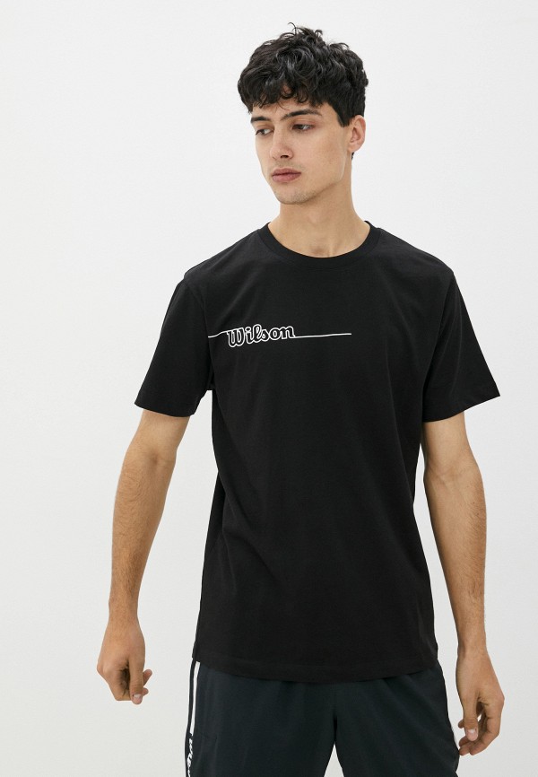 мужская футболка wilson, черная