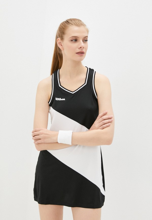 женское спортивные платье wilson, черное