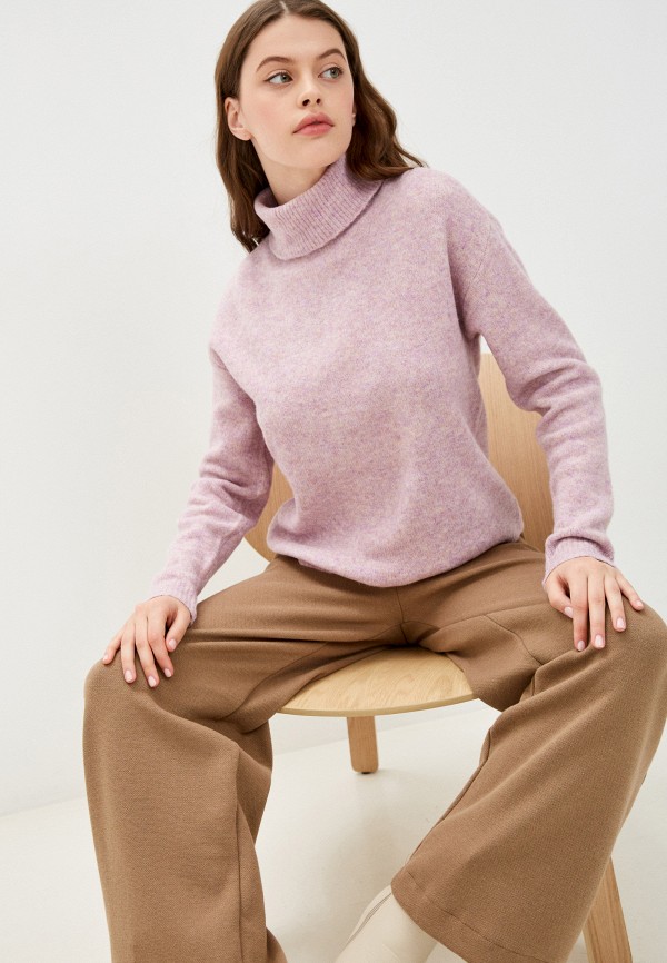 женский свитер pieces, фиолетовый