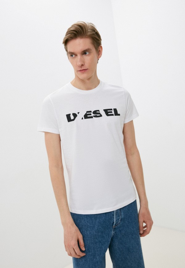 мужская футболка diesel, белая