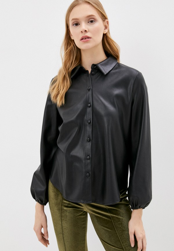 женская рубашка с длинным рукавом only, черная