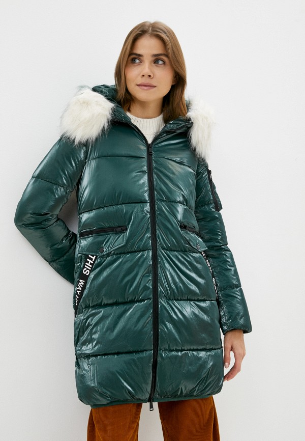 женская куртка z-design, зеленая