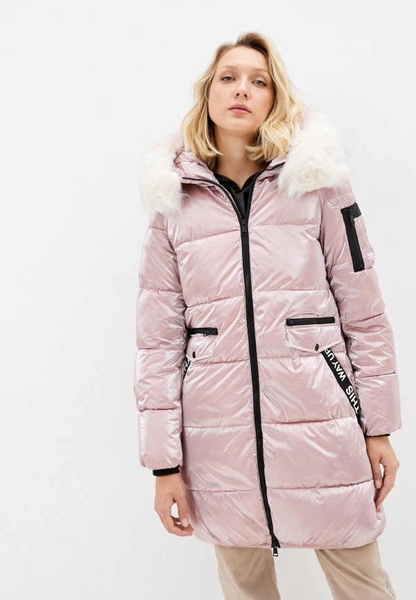 женская куртка z-design, розовая
