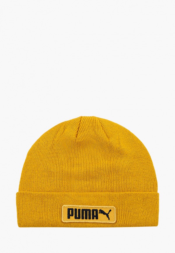 женская шапка puma, желтая